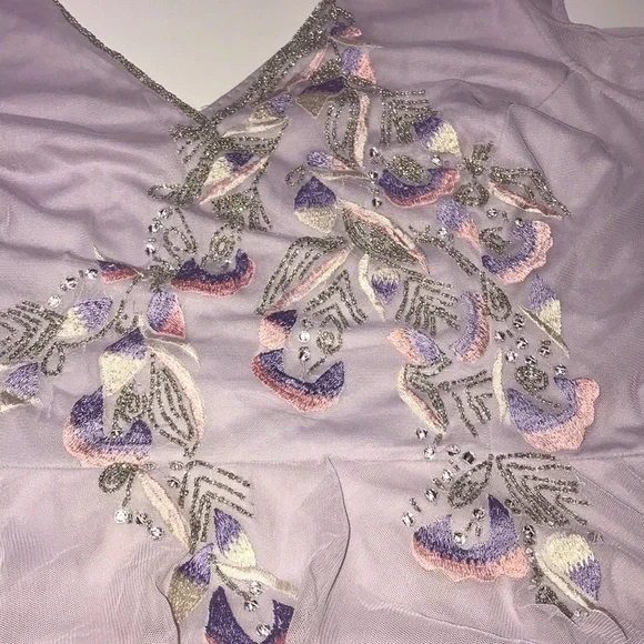 Asos Curve embroidered embellished dress plus 18 - Picture 7 of 7